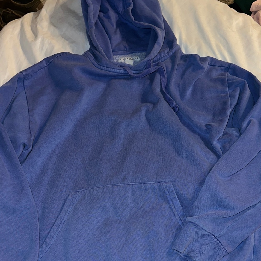 Aeropostale Men's Deep Blue Hoodie